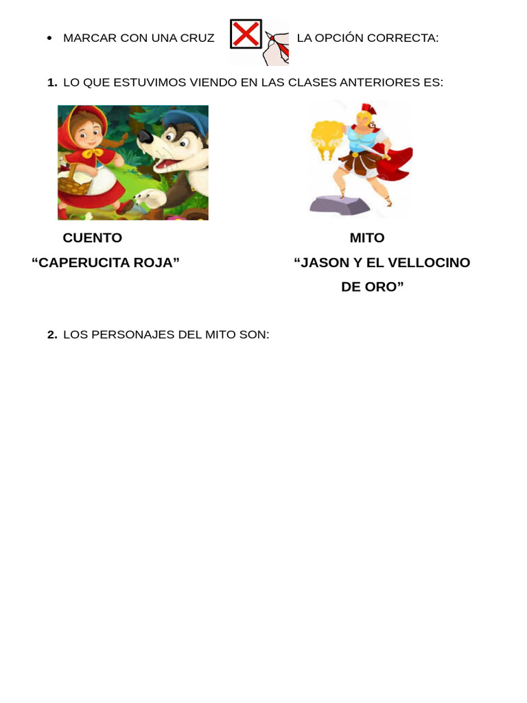 Actividades de Caperucita Roja para Primer Grado | PDF