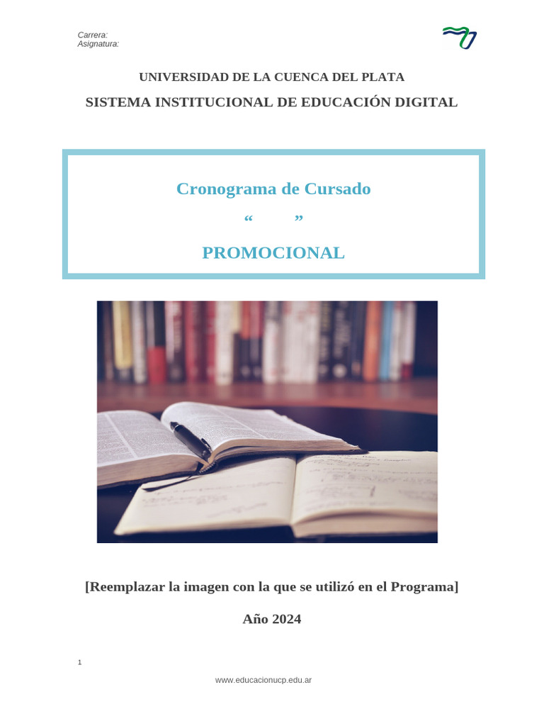 Cronograma de Cursado 2024 UCP | PDF