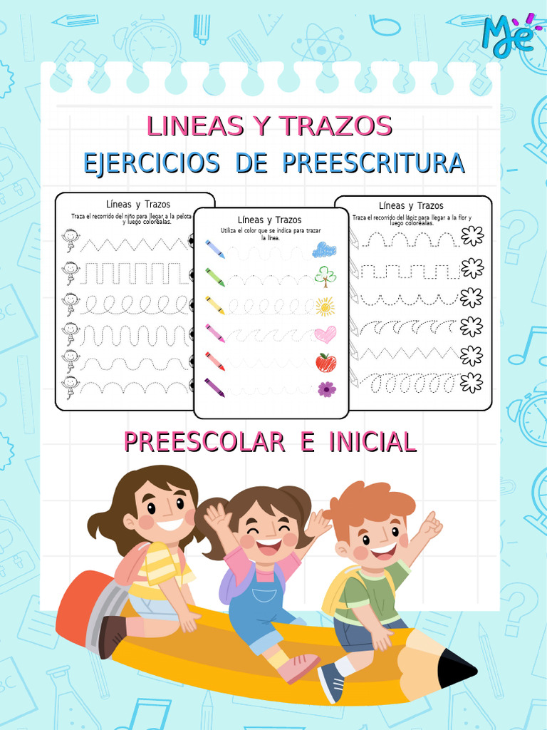 Ejercicios de Trazos para Preescolar | PDF