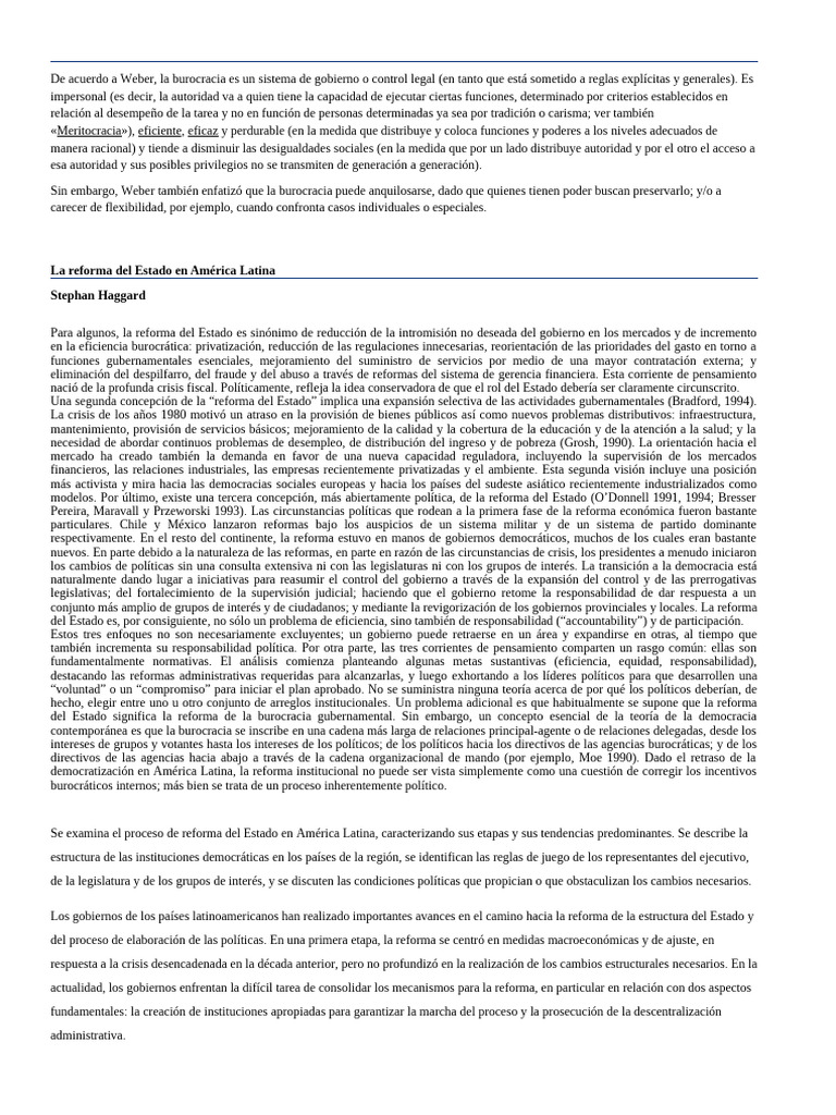 La Reforma Del Estado en América Latina | PDF | Democracia | Ideologías ...