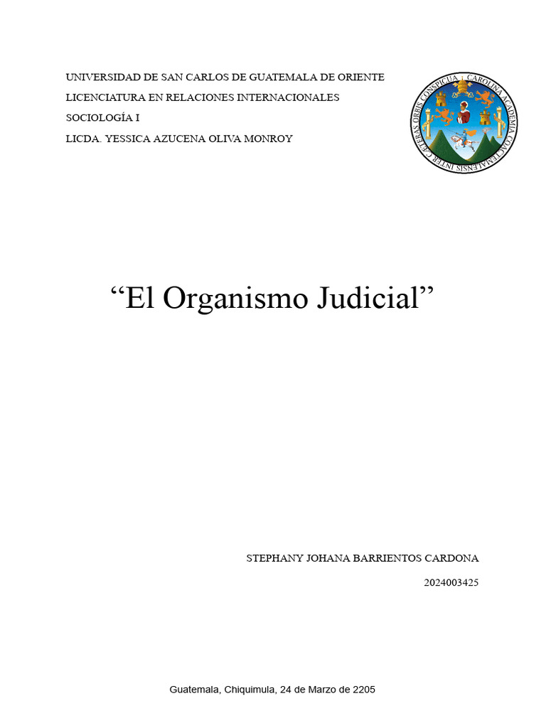 Funciones del Poder Judicial en Guatemala | PDF | Judicaturas ...
