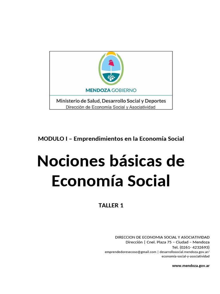Nociones de Economía Social y Solidaria | PDF | Capitalismo | Economía ...