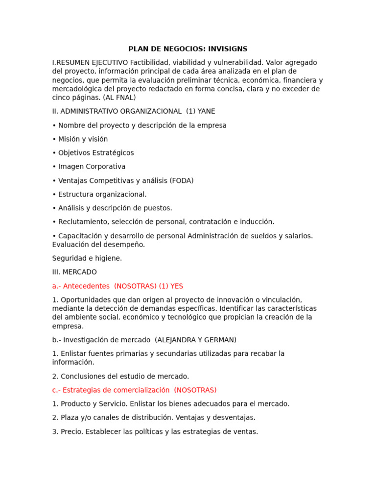Plan de Negocios | PDF | Presupuesto | Plan de negocios