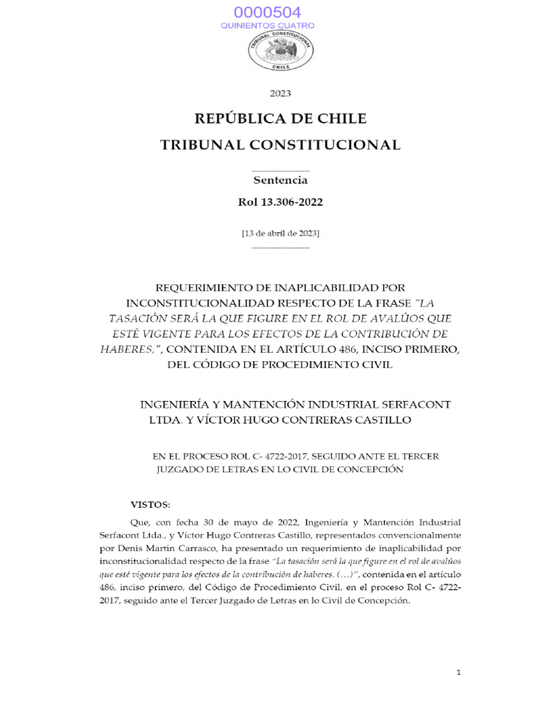 486 CPC Inciso Primero | PDF