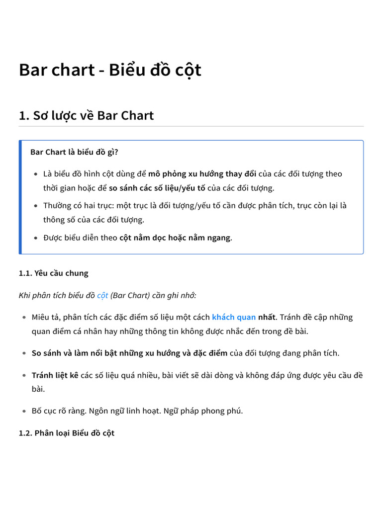 cách viết bar chart | PDF