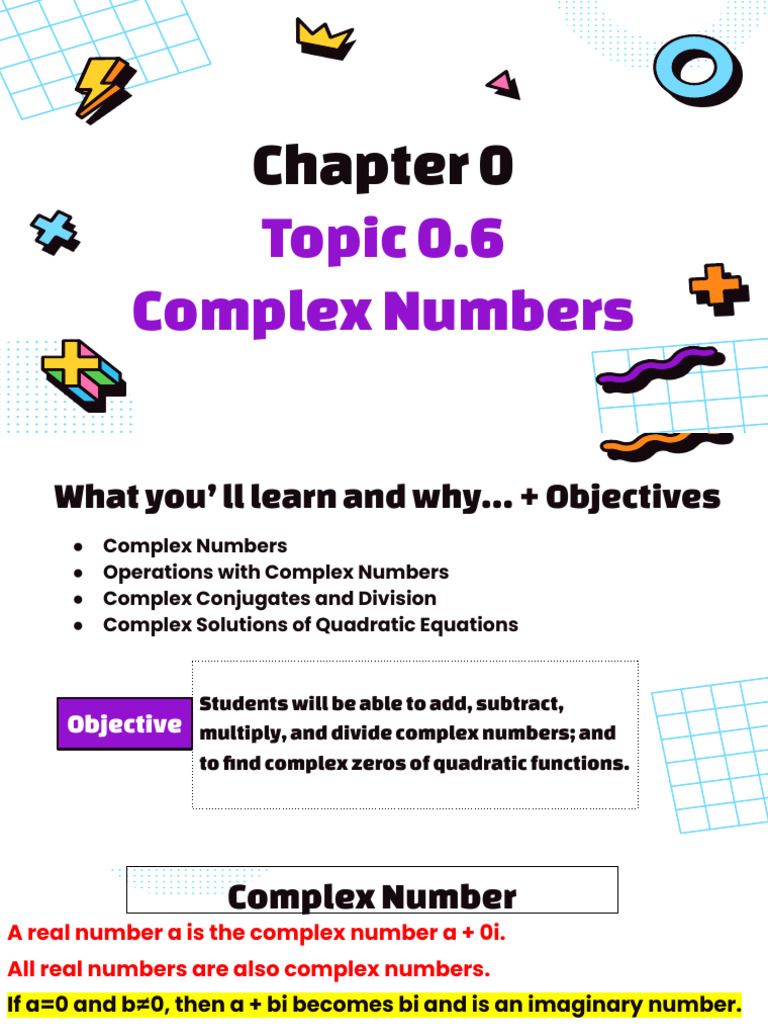 Topic 0.6 Complex Numbers | PDF