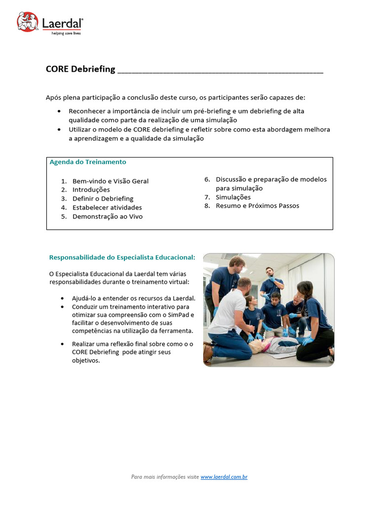 CORE Debriefing em Simulações | PDF
