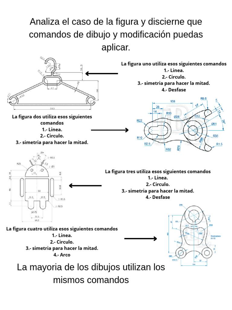 Comandos de Dibujo y Modificación en Figuras | PDF
