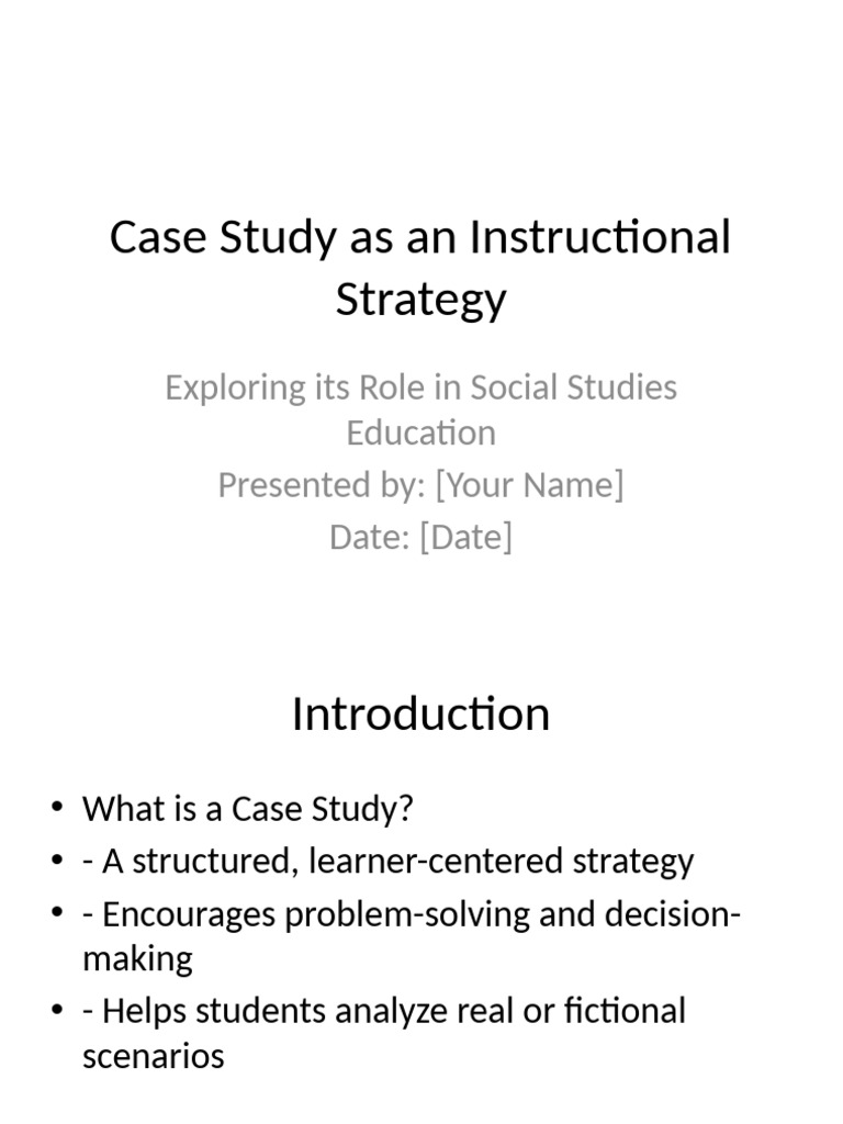 Case Studies In Social Studies Education Pdf