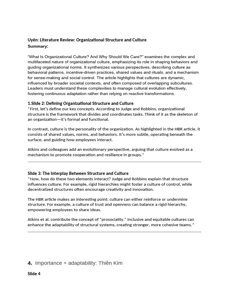 Understanding Organizational Culture Dynamics | PDF | Organizational ...