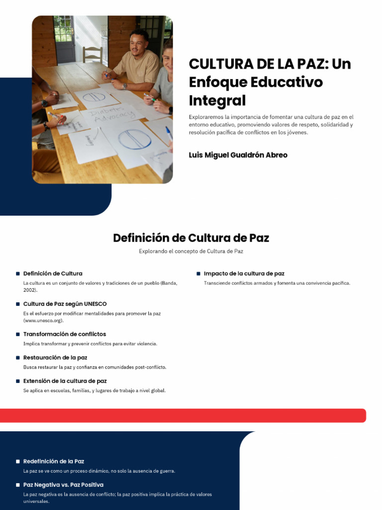 Cultura de la Paz y Valores Globales | PDF