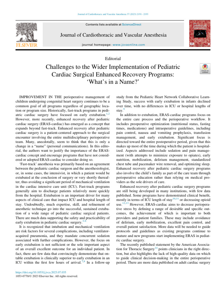 Challenges To The Wider Implementation of Pediatri | PDF | Surgery ...
