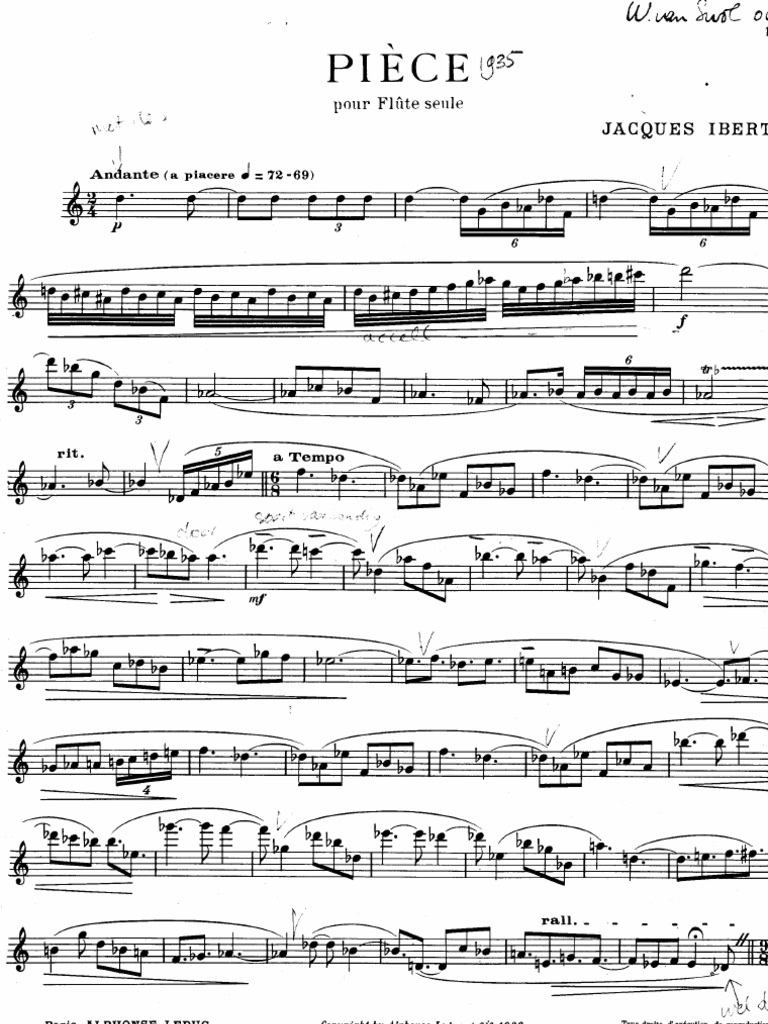 Jacques Ibert - Piece | PDF