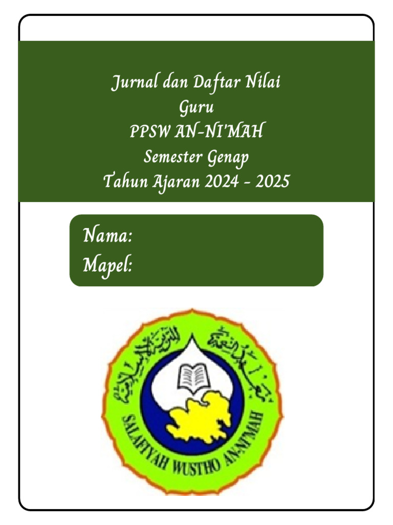 Jurnal dan Nilai Siswa PPSW AN-NI'MAH | PDF