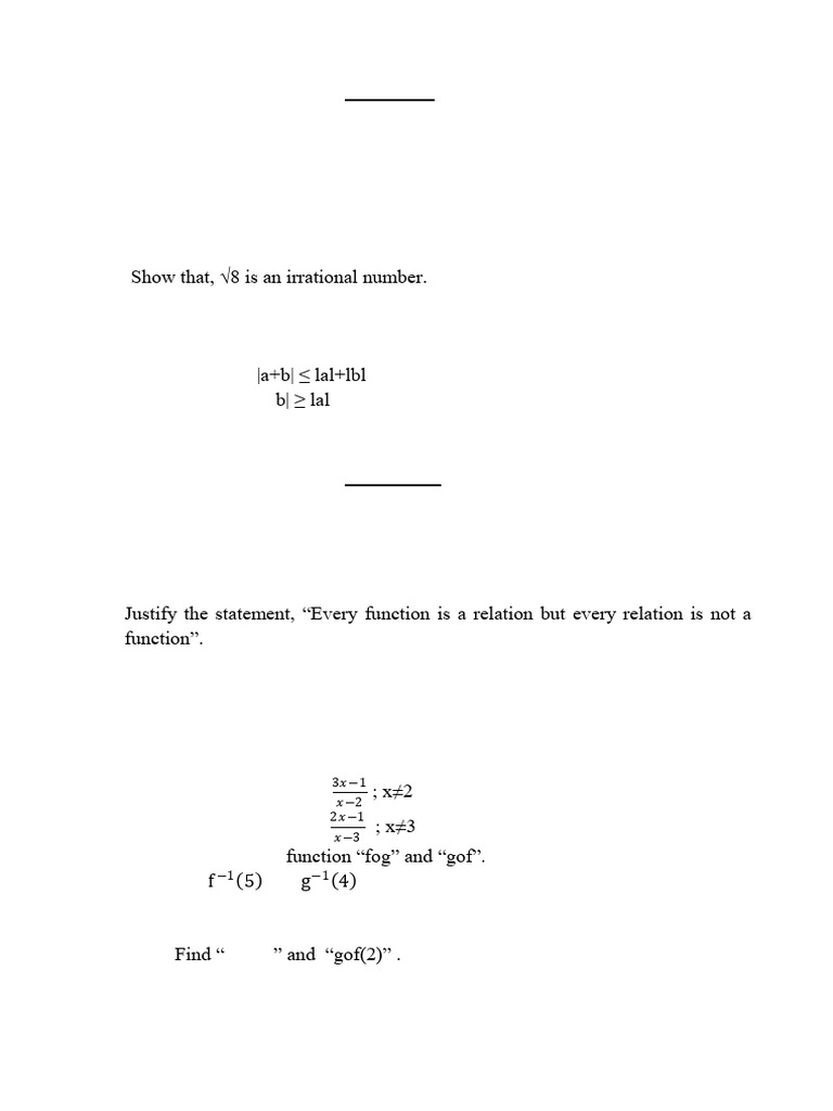 Mathematical Concepts and Proofs | PDF | Function (Mathematics) | Numbers