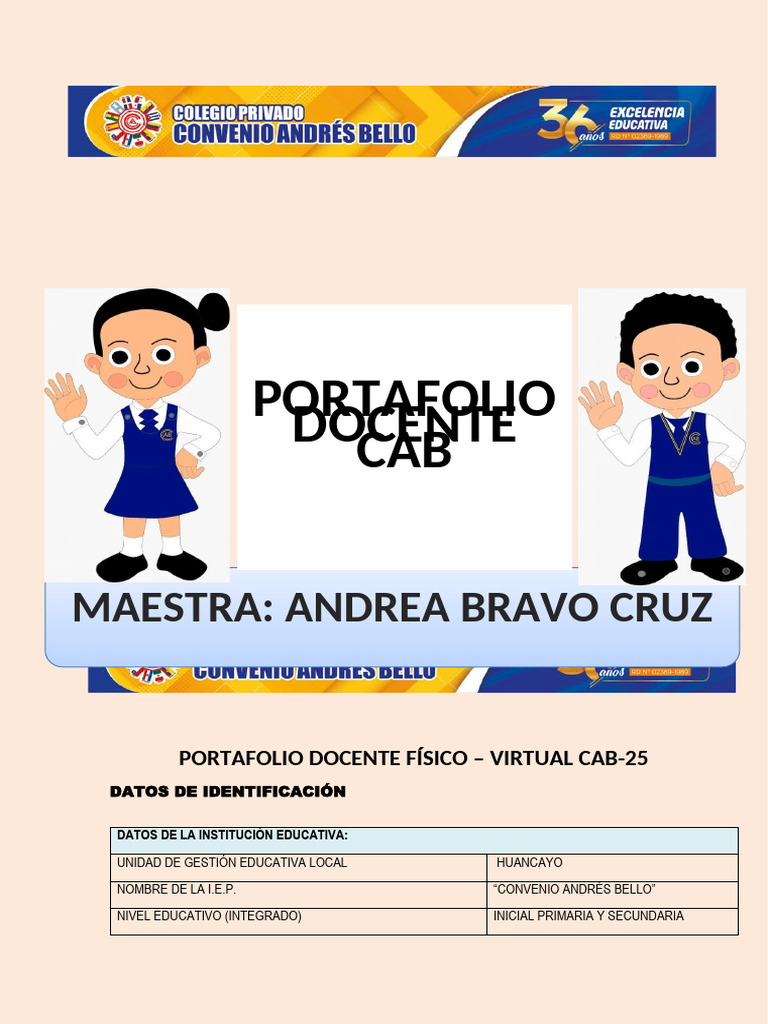 Portafolio Docente Integral 2025 | PDF | Aprendizaje | Pedagogía