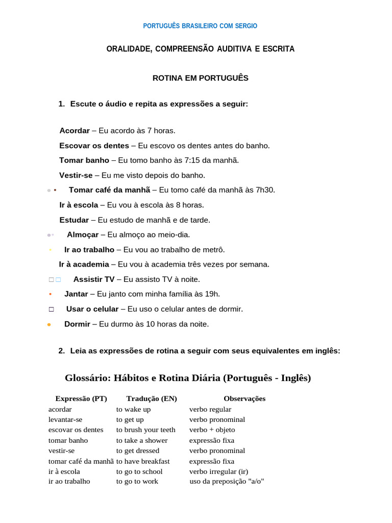 AULA 4 - Homework - Complete | PDF