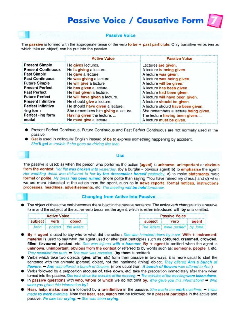 Passive Voice | PDF