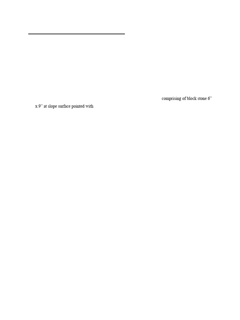 Stone Pitching Method Statement | PDF