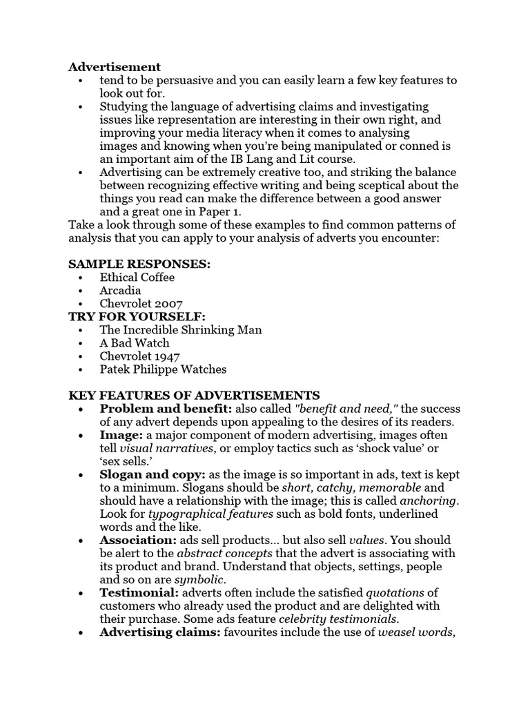 IBDP Lang - Features of Text Types & Tasks | PDF | Infographics ...
