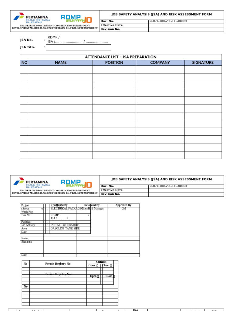 Jsa Workshop RDMP | PDF