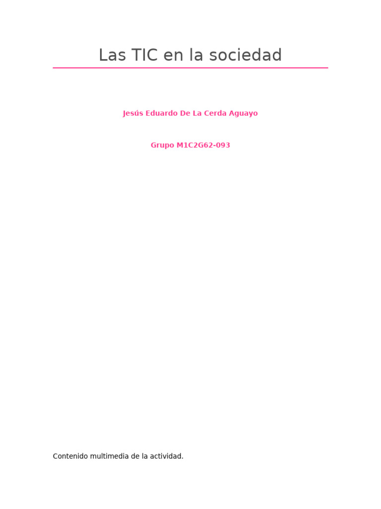 Impacto de las TIC en la Educación | PDF