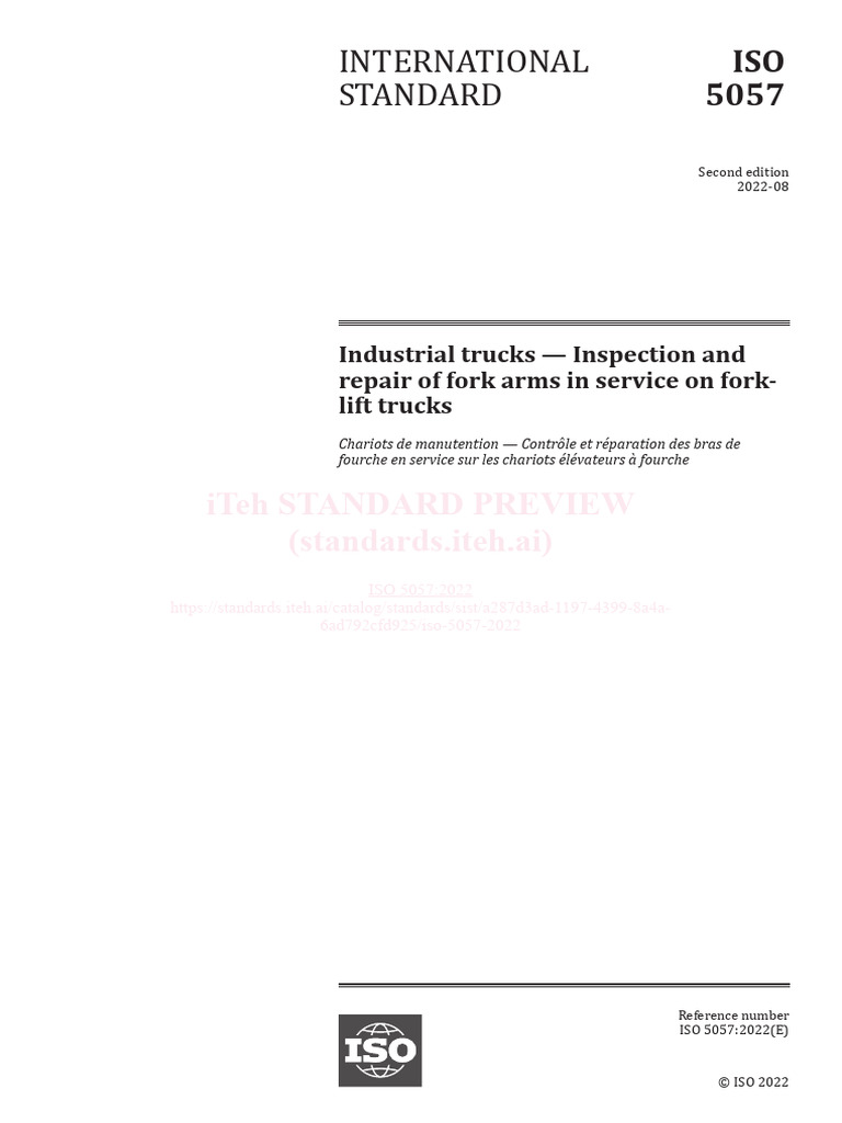 Iso 5057 2022 | PDF | International Organization For Standardization | Wear