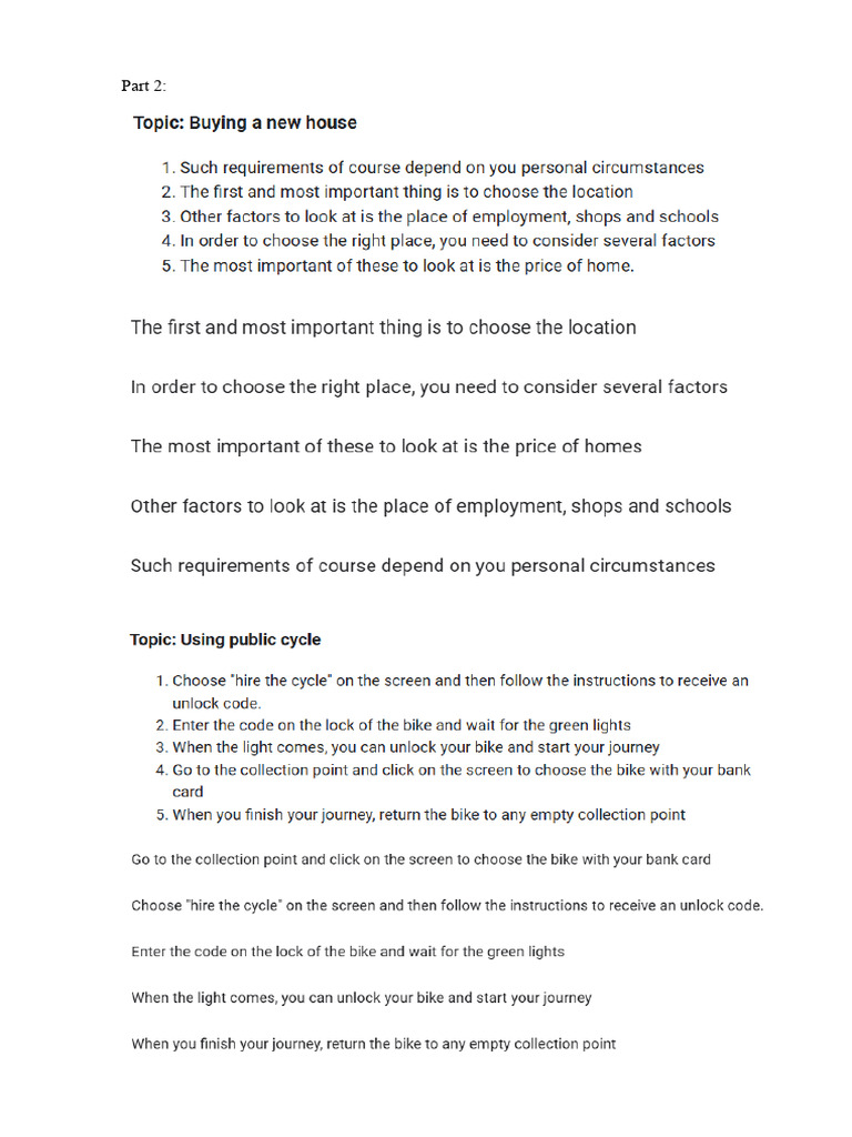 Part 2 Reading | PDF