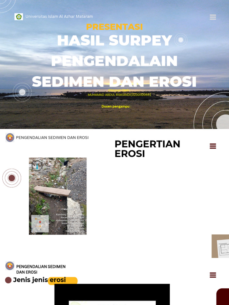 Pengendalian Erosi dan Sedimen di Lombok | PDF