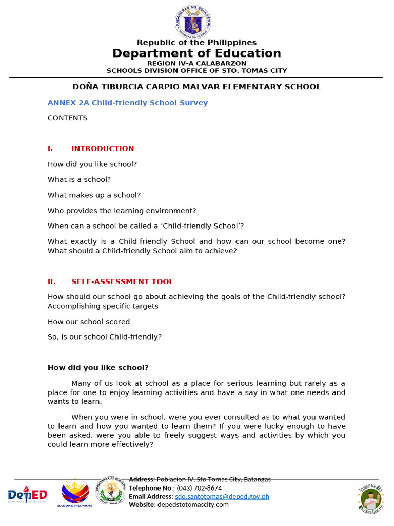 Dtcmes Children Friendly School | PDF | Teachers | Schools
