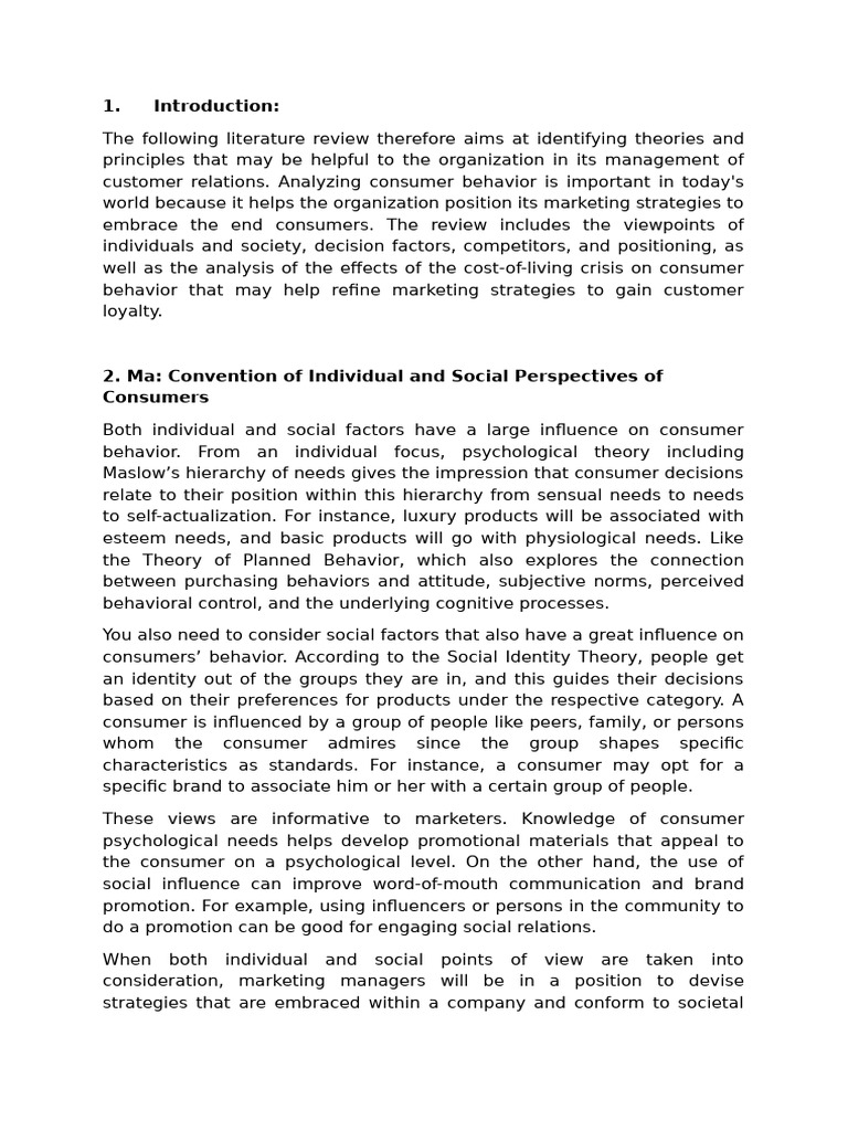 Consumer Behavior and Marketing Strategies | PDF | Cost Of Living ...