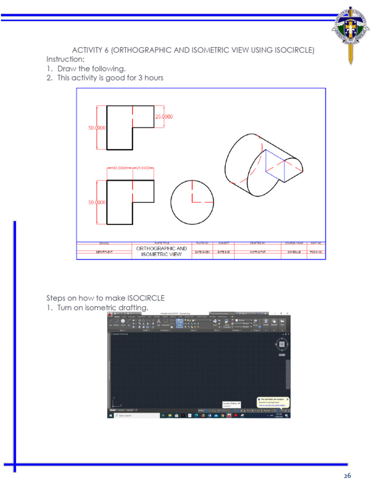 Isometric Drawing: Creating Isocircles | PDF