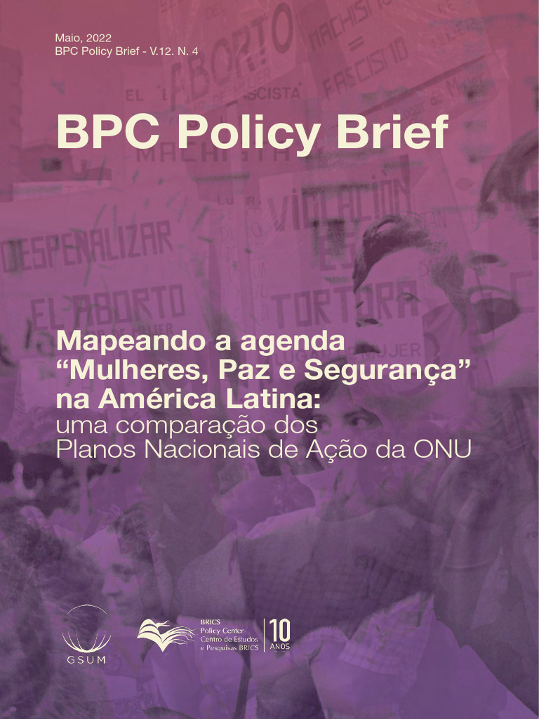 Agenda Mulheres, Paz e Segurança na AL | PDF | Nações Unidas | Relações ...