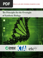 Download Principles for the Oversight of Synthetic Biology-embargoed by Jim Thomas SN85481666 doc pdf