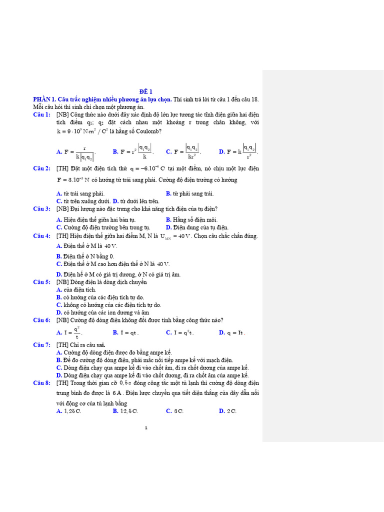 On Thi Hoc Ky Ii 11 Trac Nghiem - HS | PDF