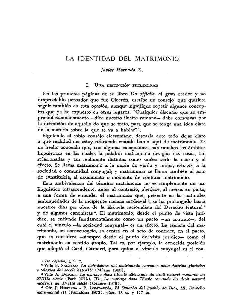 Esencia y naturaleza del matrimonio | PDF | Verdad | Matrimonio