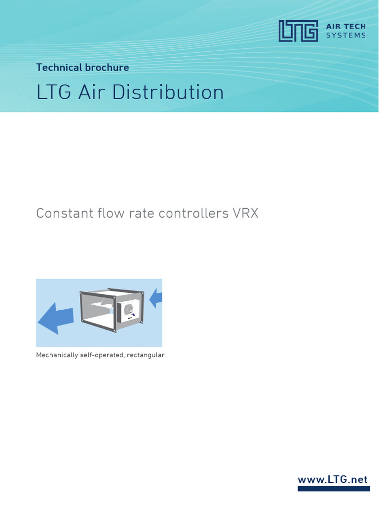 VRX Constant Flow Rate Controllers | PDF | Duct (Flow) | Mechanical ...