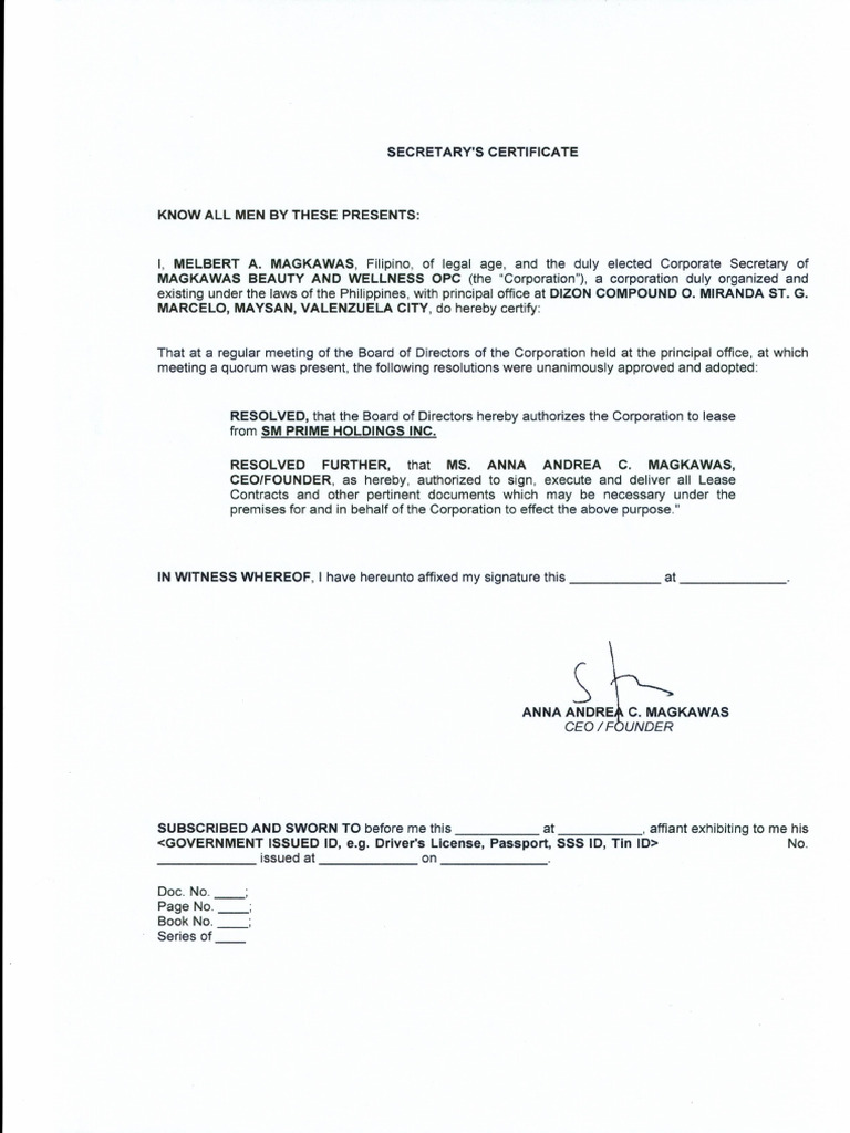 Sec Cert - SM | PDF