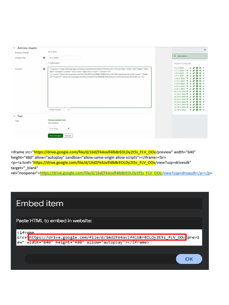 Cara Embed Konten di LMS | PDF
