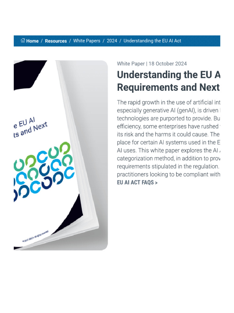 Understanding the EU AI Act 2024 | PDF