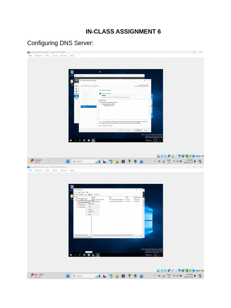 Assign 6 Window Server | PDF