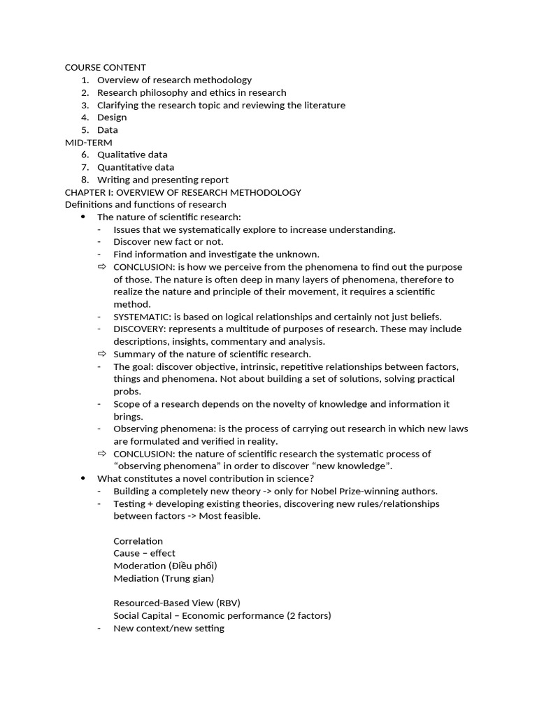Research Methodology in Economics | PDF | Methodology | Empiricism