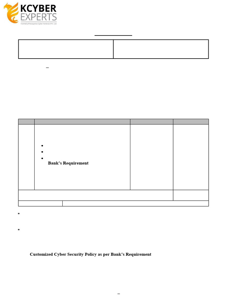 Quotation for Cyber Security Audit | PDF | Computer Security | Security