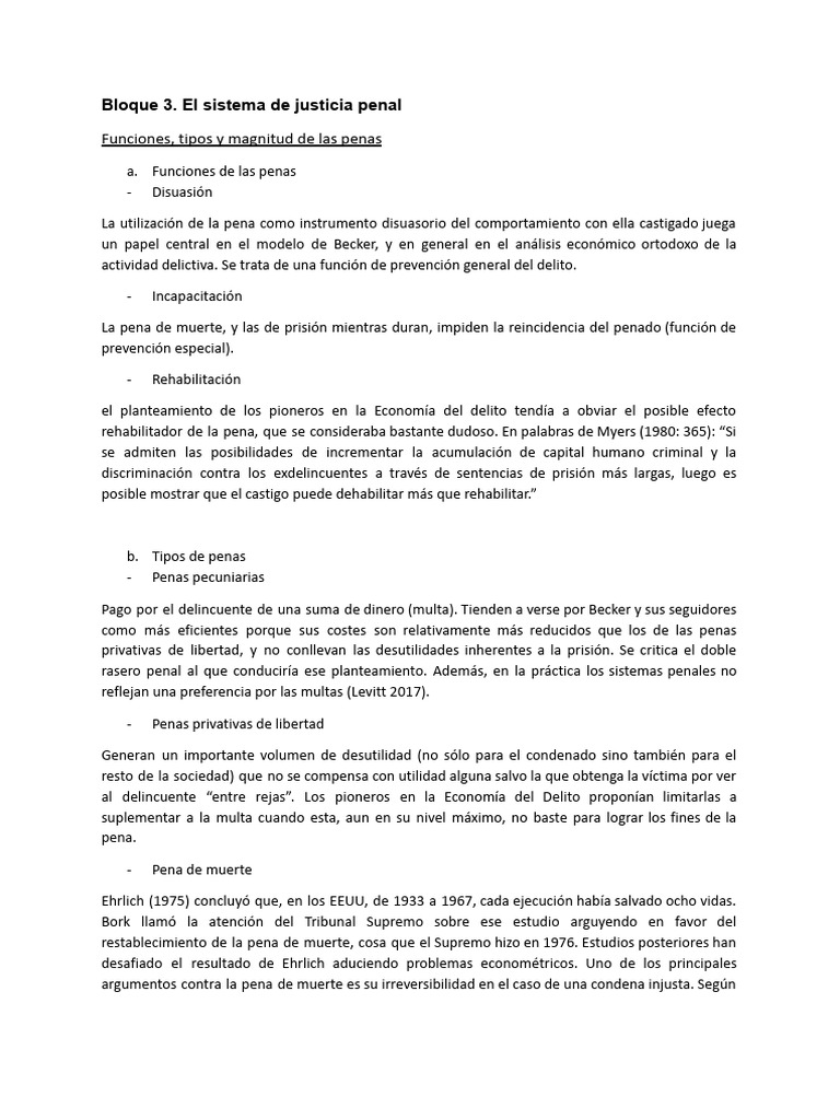 Bloque 3. El Sistema de Justicia Penal | PDF | Castigos | Ley común