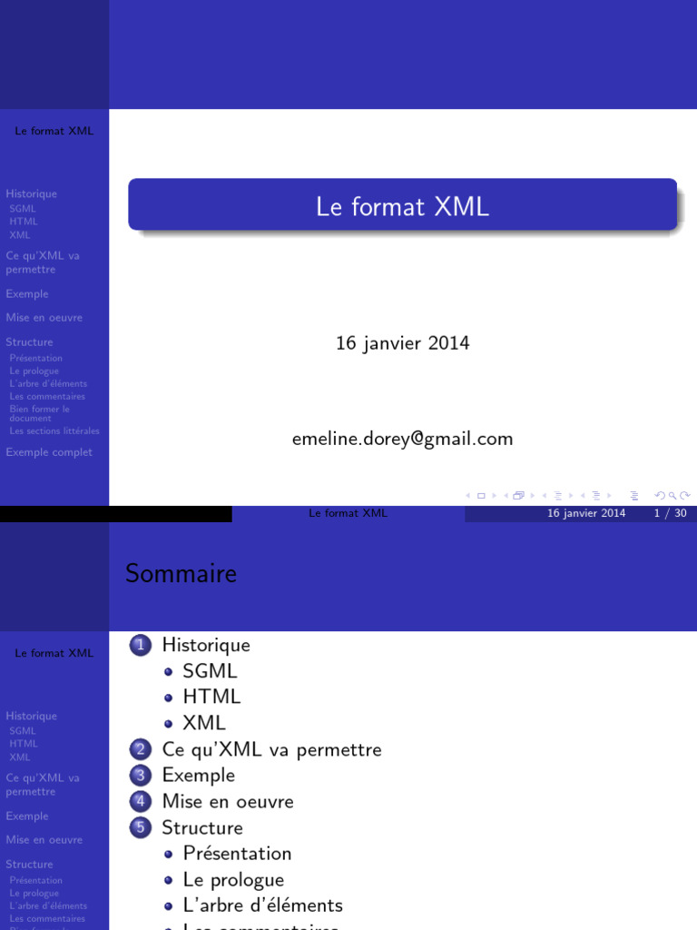 Introduction au format XML | PDF | XML | Html