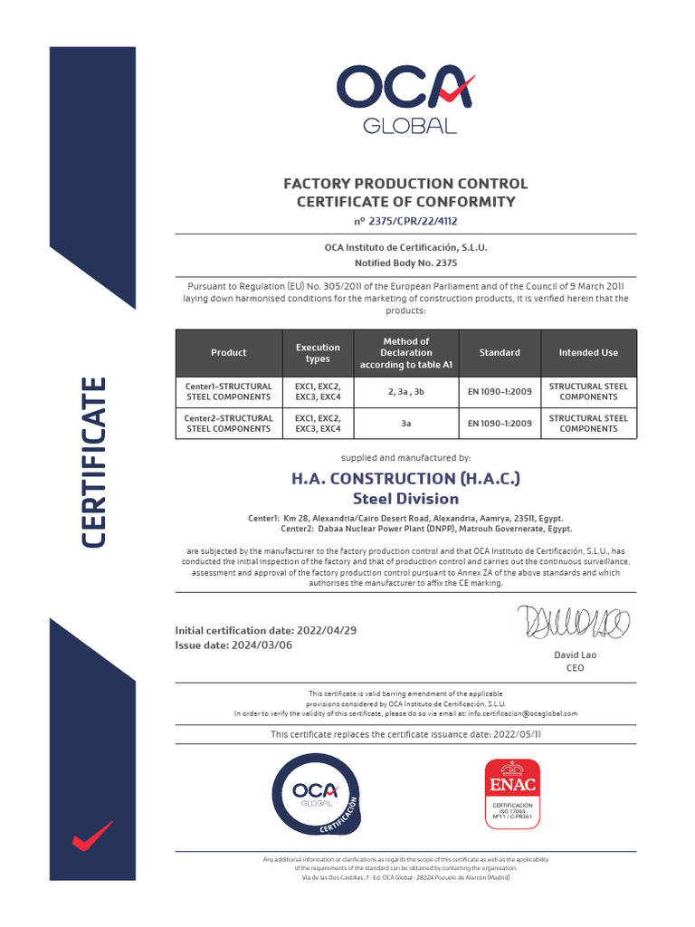 11 - EN 1090-Cert. | PDF | Regulation | European Union