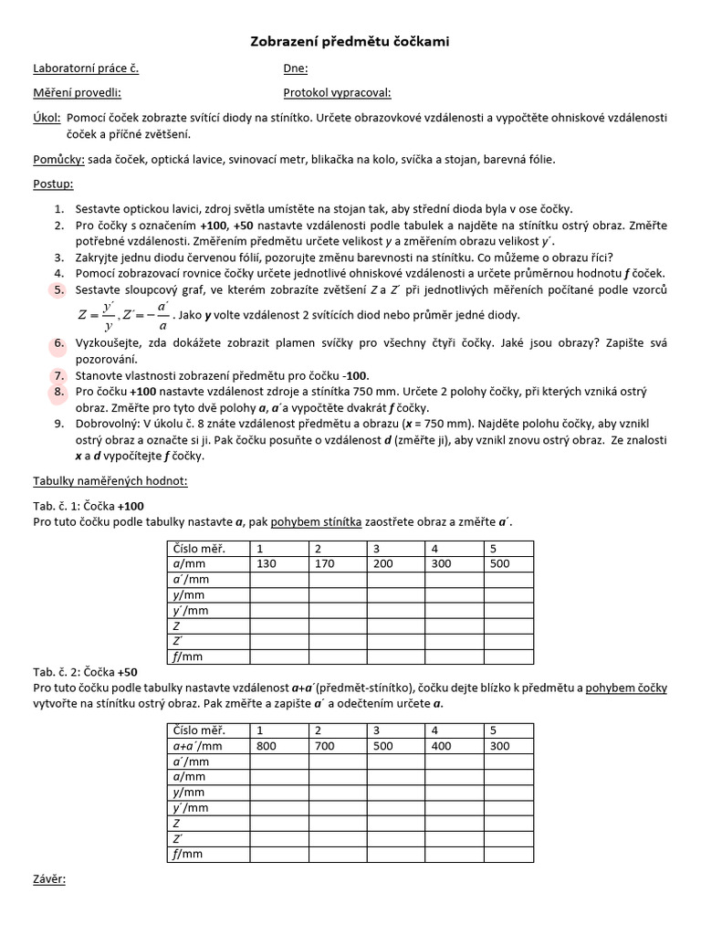 Laboratorní Práce-Cocky | PDF