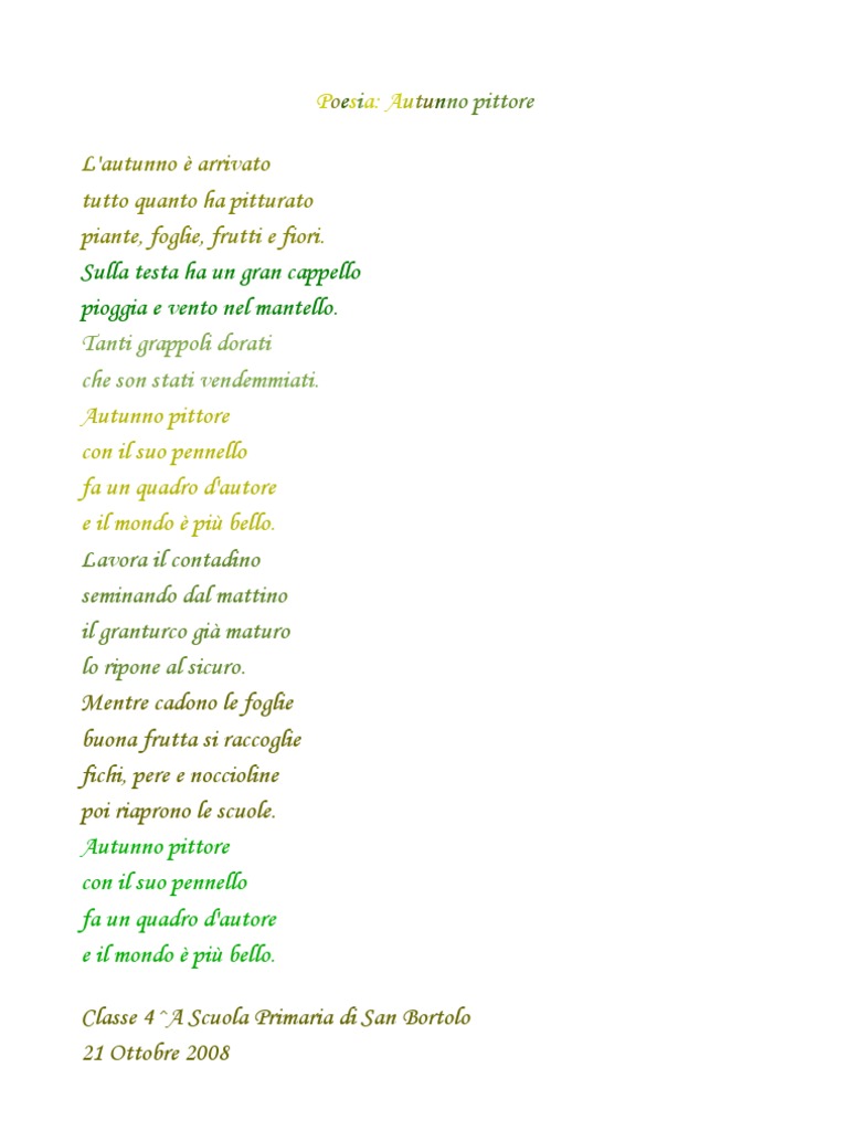 Autunno Pittore Scrittura Creativa 4a