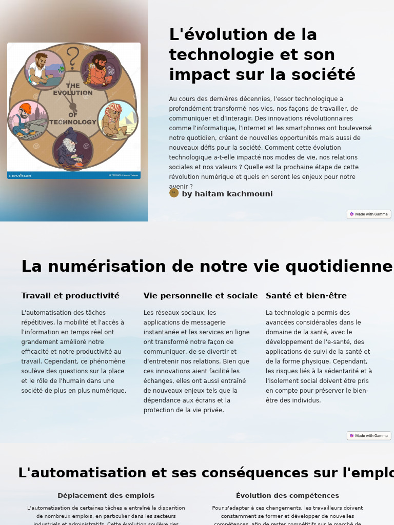 Impact de la technologie sur la société | PDF | Intelligence ...