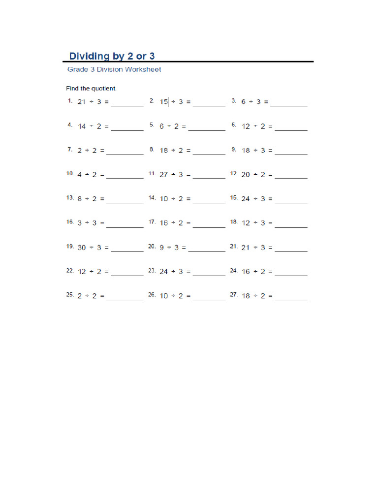grade-3-division-facts-2-or-3 | PDF